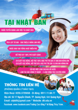 TUYỂN SINH ĐIỀU DƯỠNG TẠI NHẬT BẢN