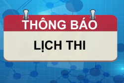 LỊCH THI NĂM HỌC 2021 - 2022