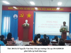 KHAI MẠC LỚP BỒI DƯỠNG KIẾN THỨC, KỸ NĂNG CƠ BẢN CÔNG TÁC DÂN SỐ