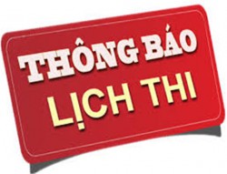 LỊCH THI KỲ THI TỐT NGHIỆP THÁNG 4 NĂM 2018